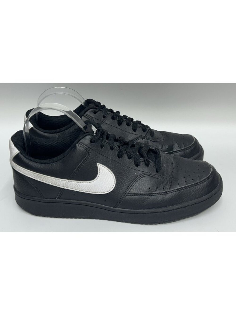 Nike Court Vision Low Next Nature Mens Size 9.5 EU43 Black White FZ0630-010